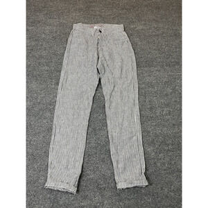 Alex Crane Cham USA Pants 24 European Linen Tapered Cropped Preppy Coastal Beach